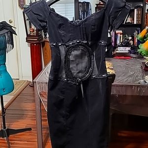 Lip Service - Lost Velvet Empire Dress (sample)